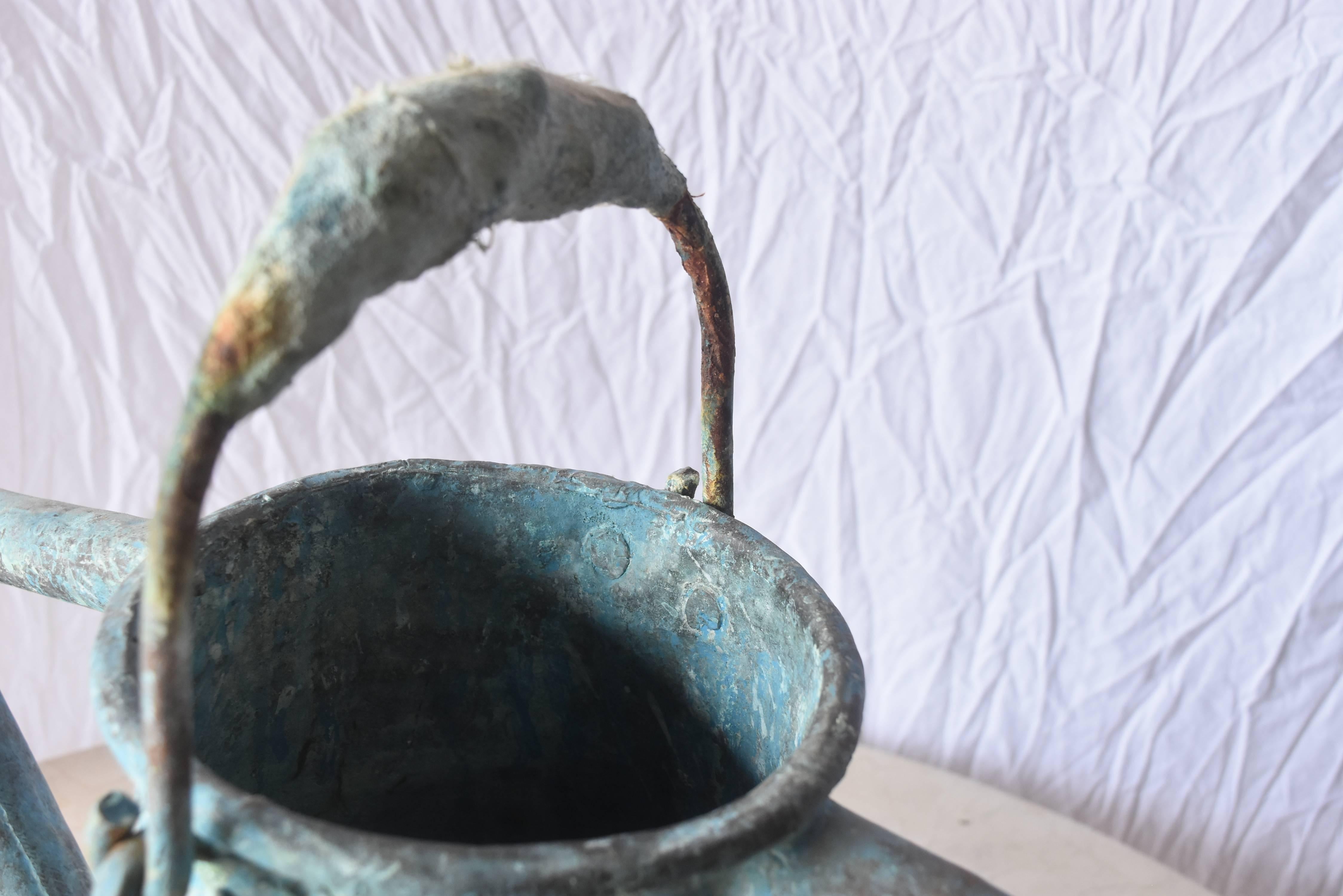 19th Century French Copper Watering Can with Original Patina 3