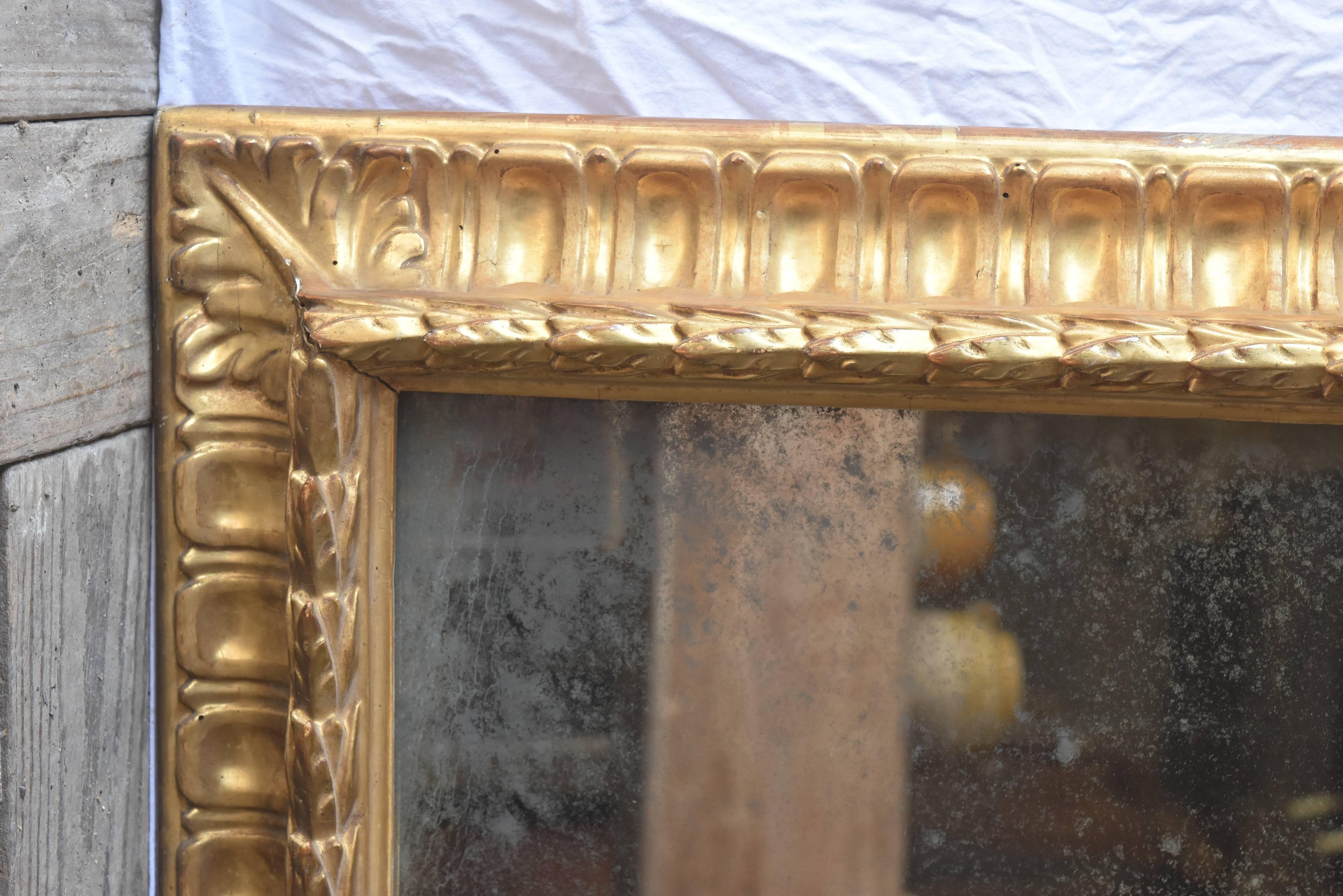 distressed gold frame