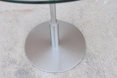 Vintage Pair of Chrome and Glass Burberry Store Display Tables