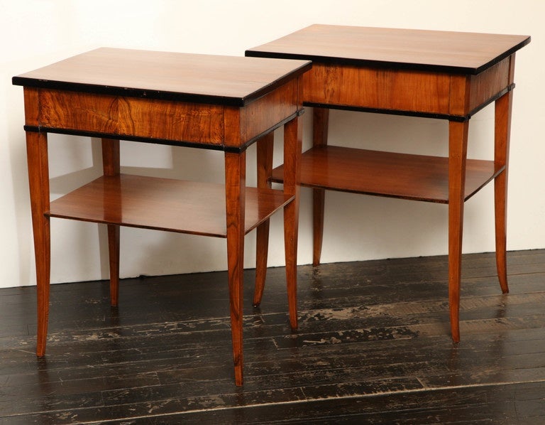 Two Similar Cherry Wood End Tables 6