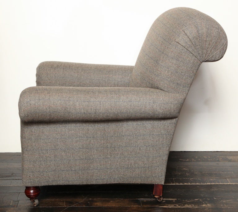 Late 19th Century Irish Upholstered Armchair For Sale 1