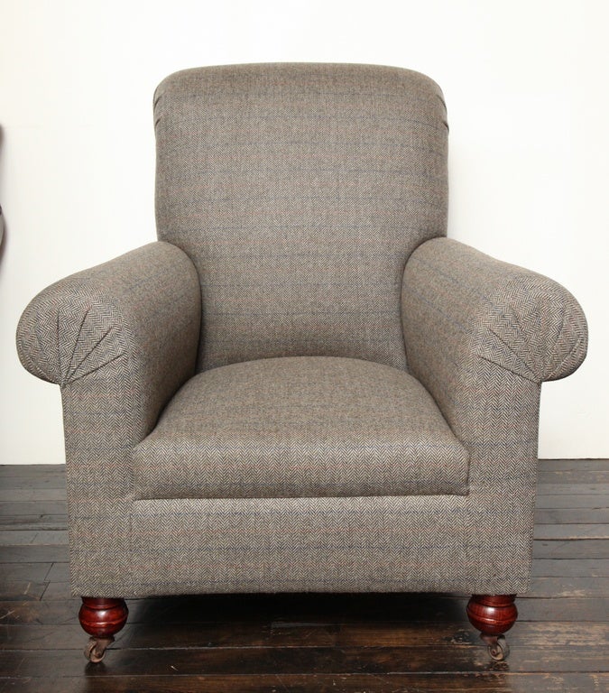 Late 19th Century Irish Upholstered Armchair For Sale 3