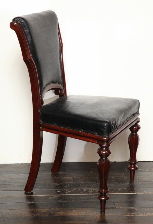 Set of 12, Mid-19th Century Irish, Mahogany Dining Chairs 1