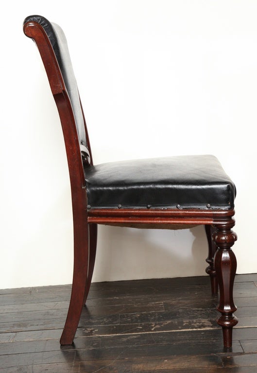 Set of 12, Mid-19th Century Irish, Mahogany Dining Chairs 2