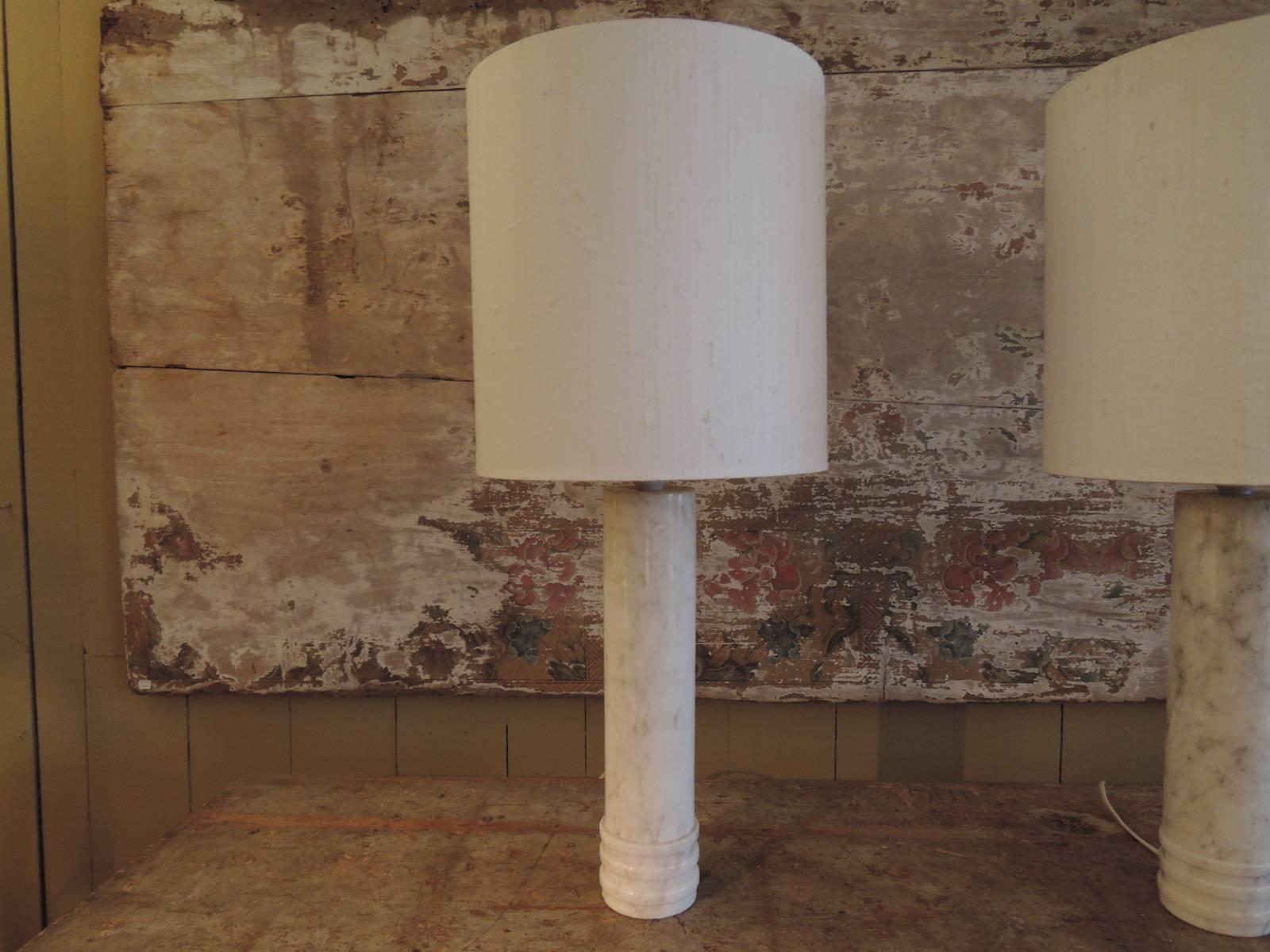 Mid-Century Modern Pair of Marble Table Lamps by Bergboms For Sale