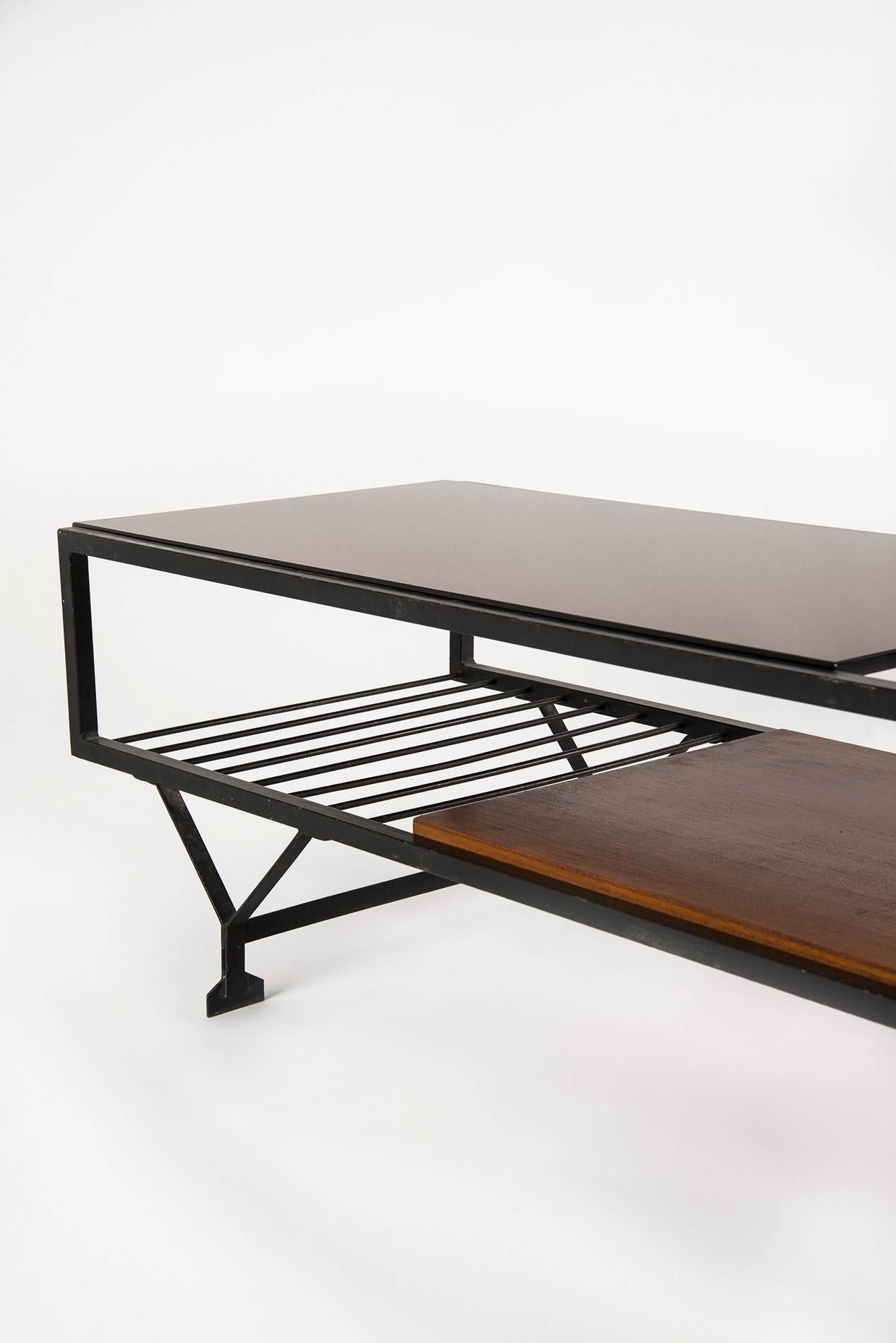 Lacquered Large Low Table, Italy, 1950s