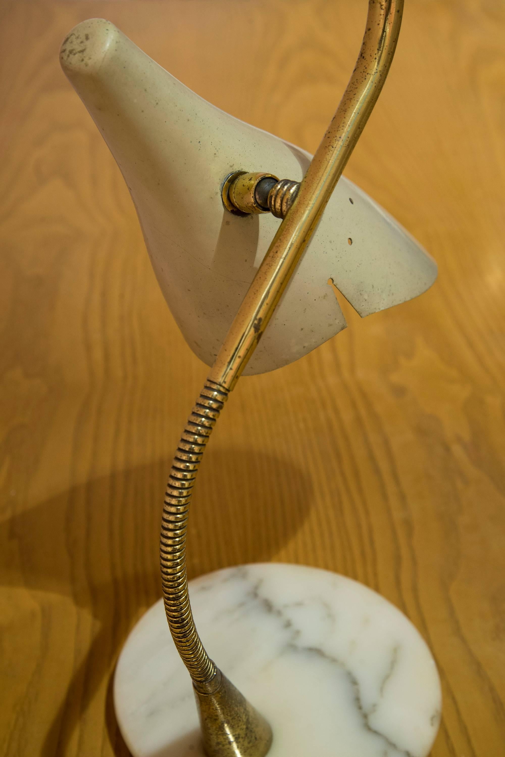 Italian Adjustable Organic Table Lamp by Lumen, 1950s