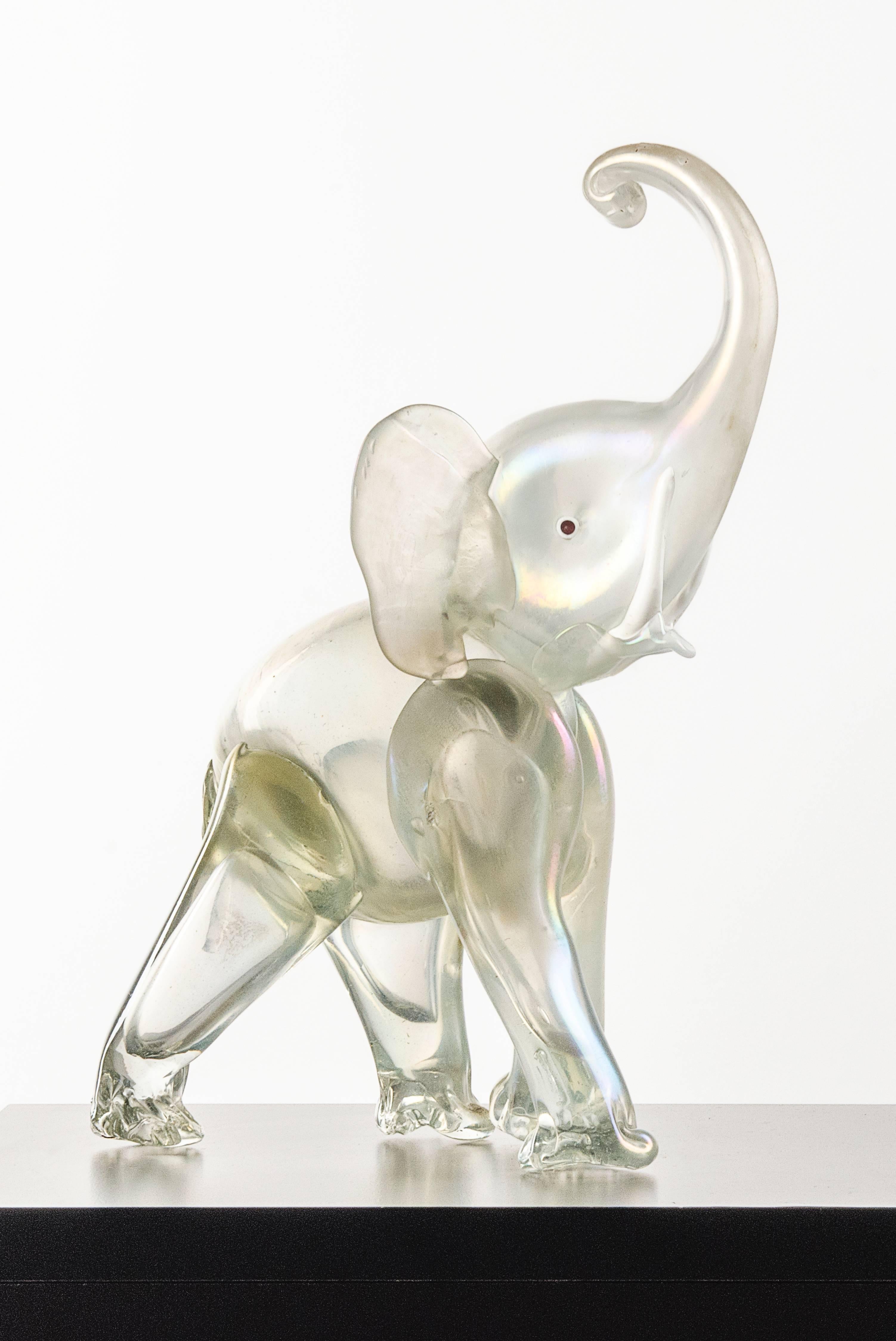 Murano Glass Elephant Sculpture, Italy, 1930s In Good Condition In Milan, IT