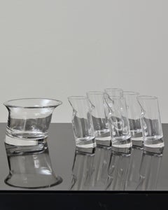 Juego de vasos «Ice Stopper» y cubitera «Ice Bucket», de Angelo Mangiarotti