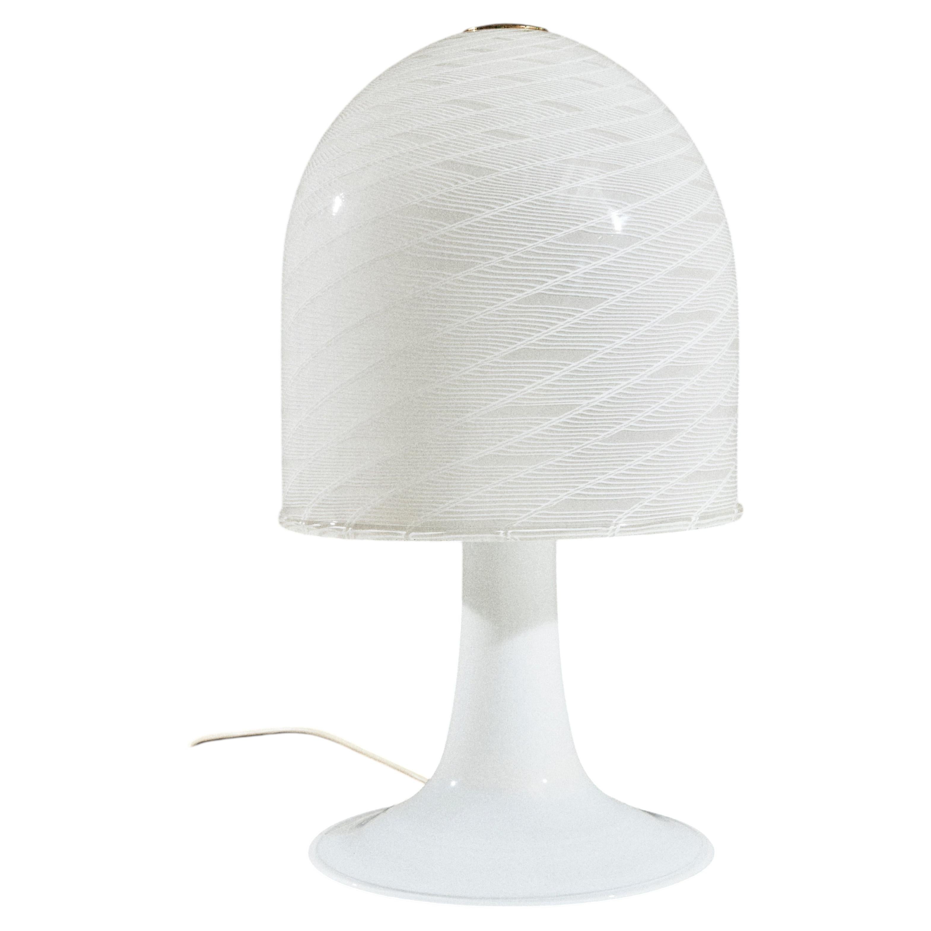 Pre-owned Venini Table Lamp Made Of Hollow-tube Glass, Circa 1970 In Clear