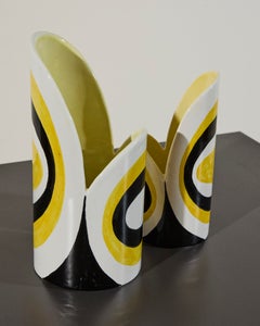 Paire de vases en céramique peinte, création d'Ico Parisi, Zanolli&Sebellin, années 60