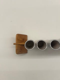 Set scultura di 8 bicchieri da vino in ceramica, Alessio Tasca, 1972