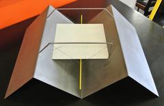 Dre Devens Dutch Constructivist 1980s Metal Architectural Minimalist Sculpture