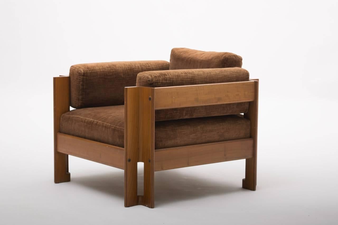 Pair of Armchairs Zelda by Sergio Asti for Poltronova In Good Condition In Milan, IT