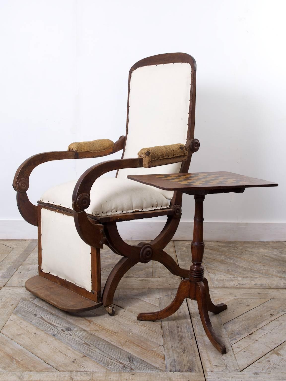 French Oak Reclining Chair
