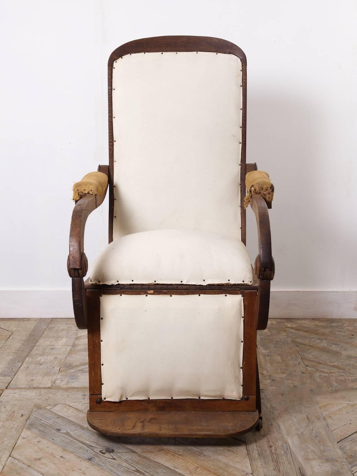 19th Century Oak Reclining Chair