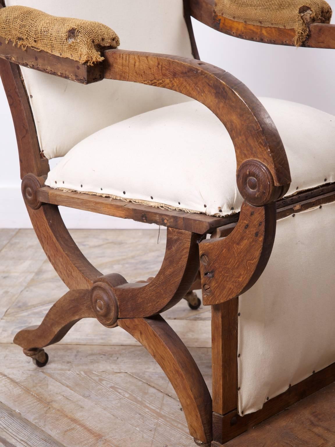 Oak Reclining Chair 1
