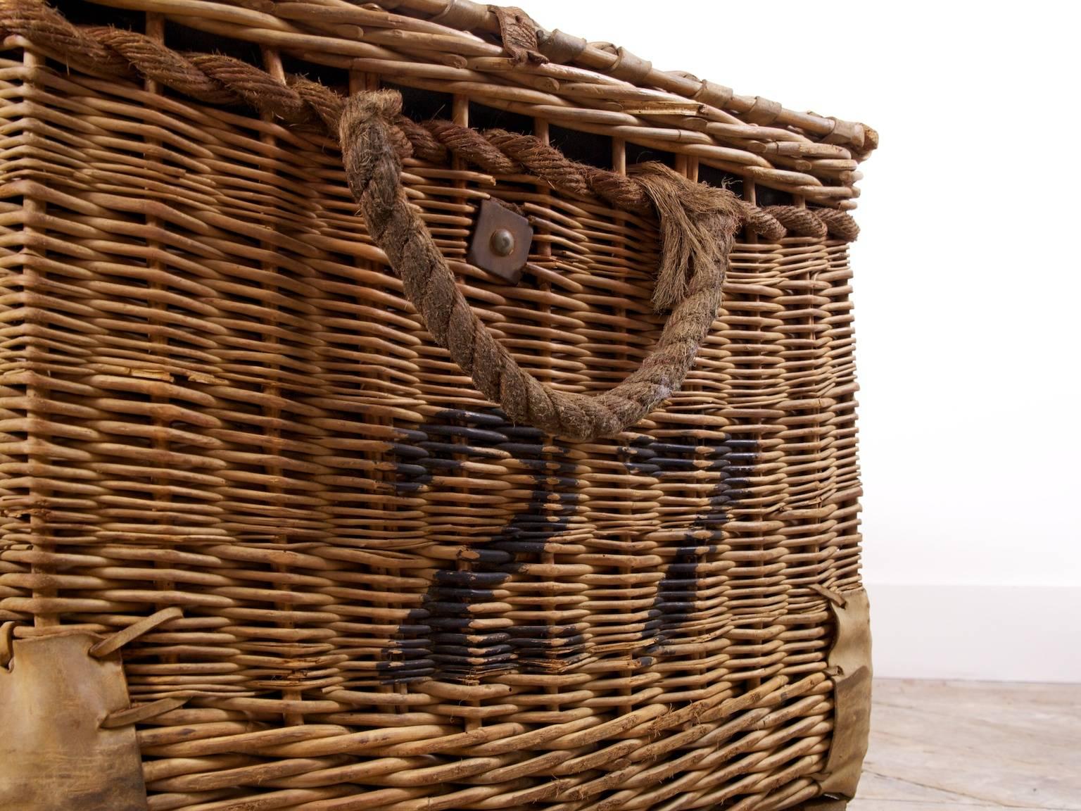 Wicker Laundry Basket 1