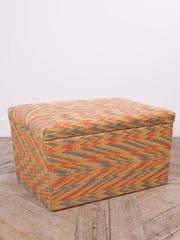 Flame Stitch Ottoman