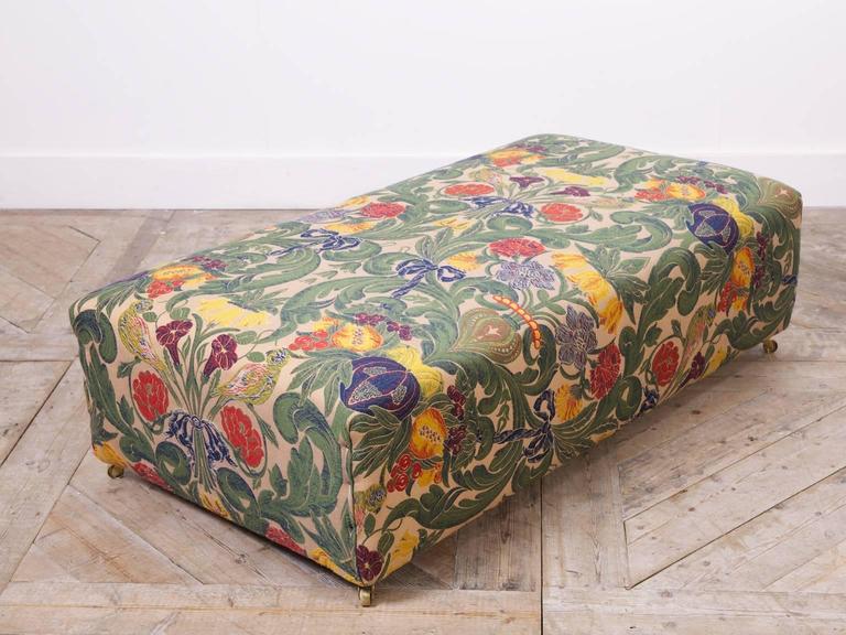 Bespoke Embroidered Ottoman For Sale at 1stDibs