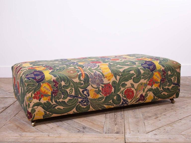 Bespoke Embroidered Ottoman For Sale at 1stDibs