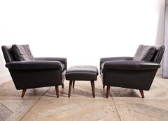 Diplomat Club Chairs & Ottoman