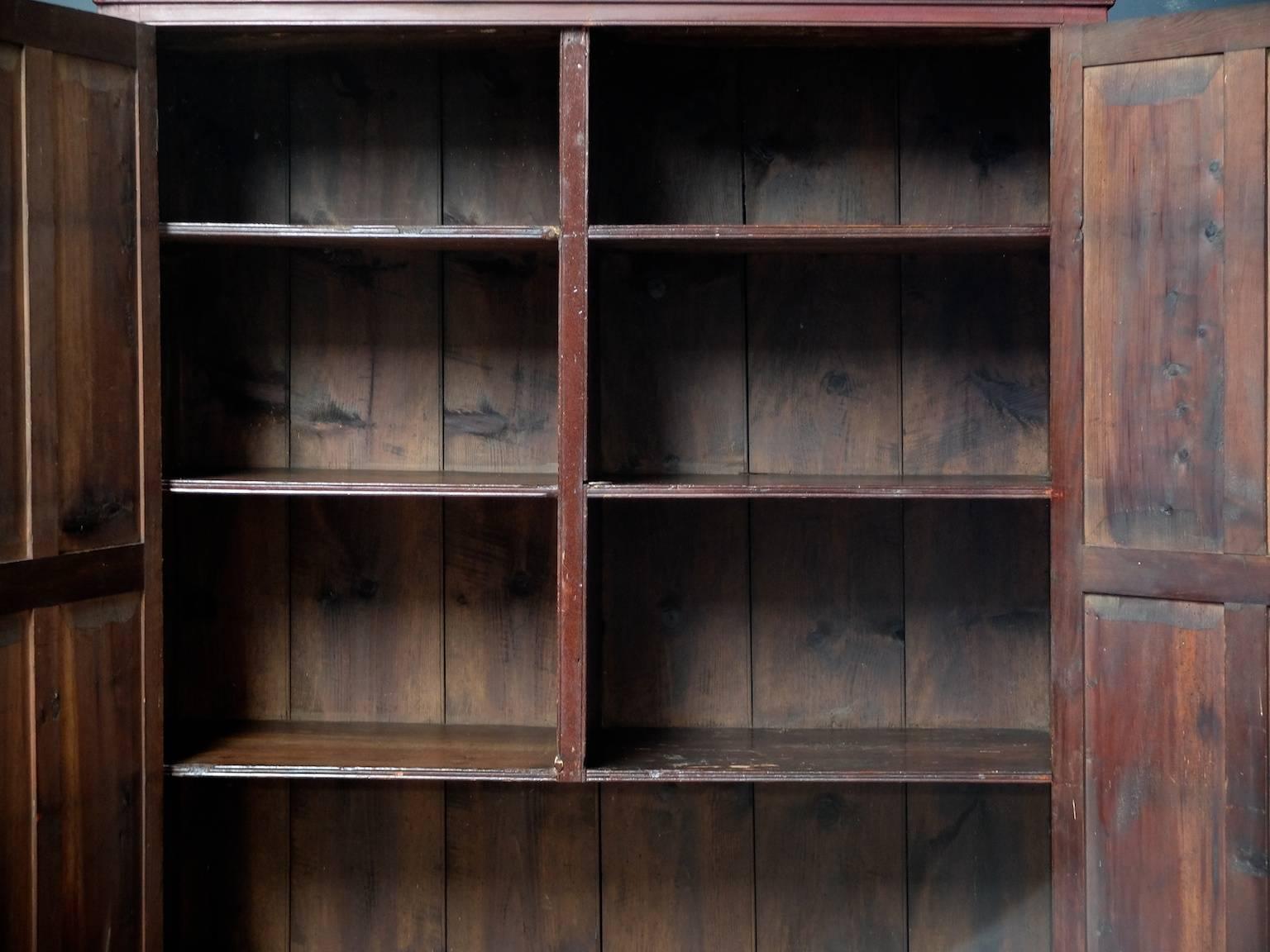 Victorian Painted Pine Irish Cupboard