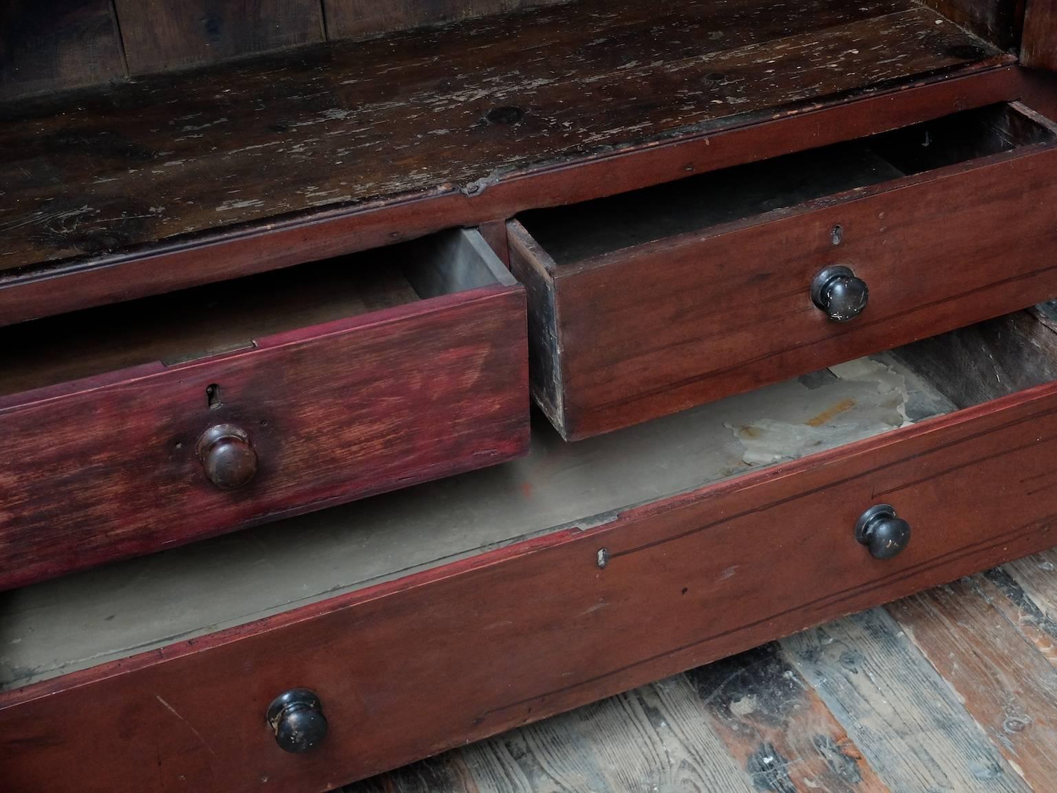Painted Pine Irish Cupboard 1