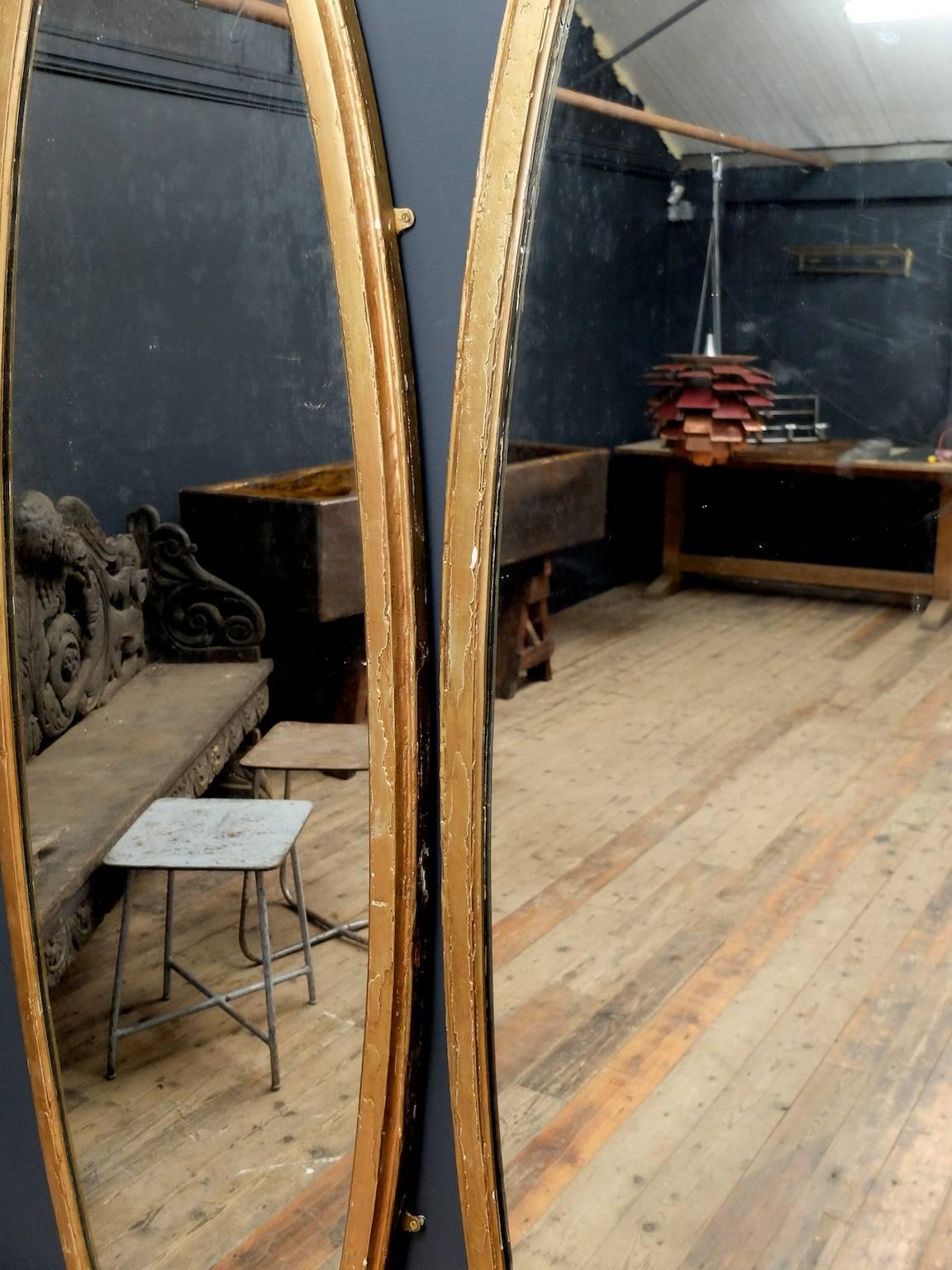 British Large Oval Mirrors