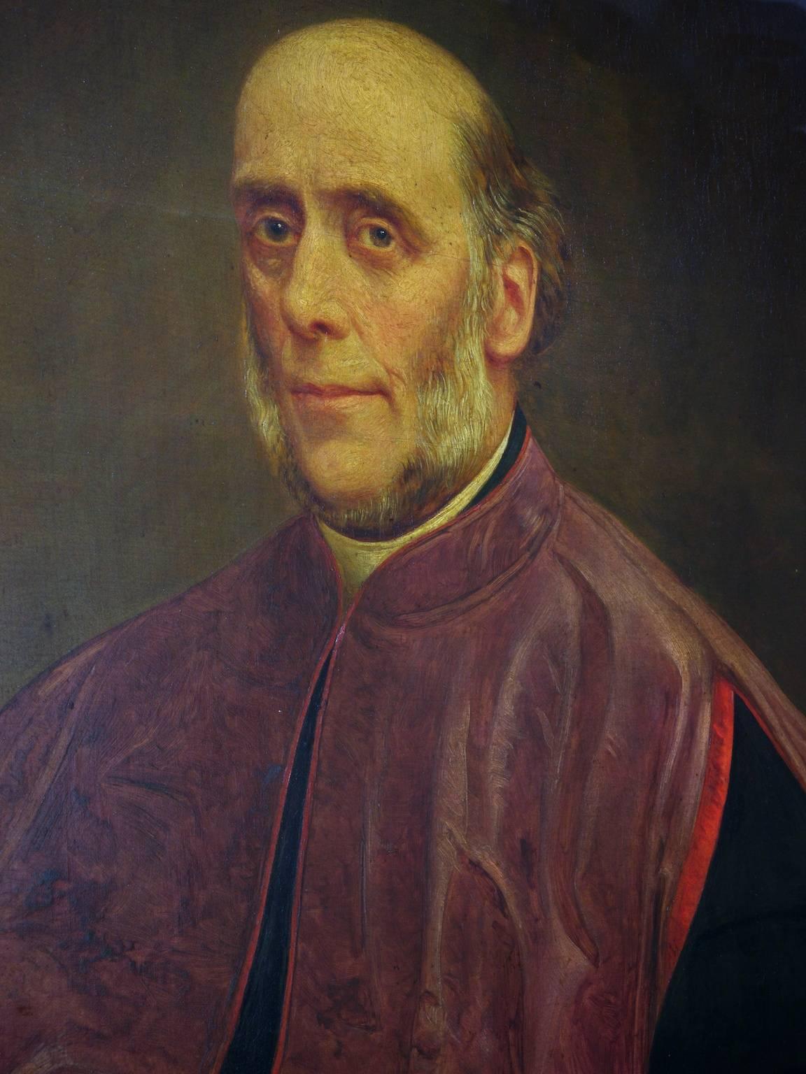 20th Century Large Portrait of a Clergyman For Sale