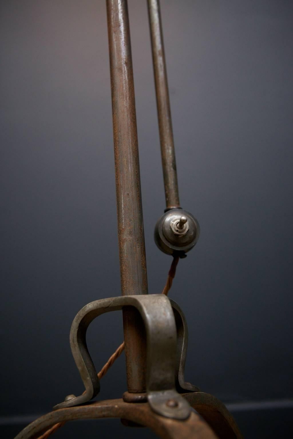 Polish Wrought Iron Floor Lamp by Daniel Yelin