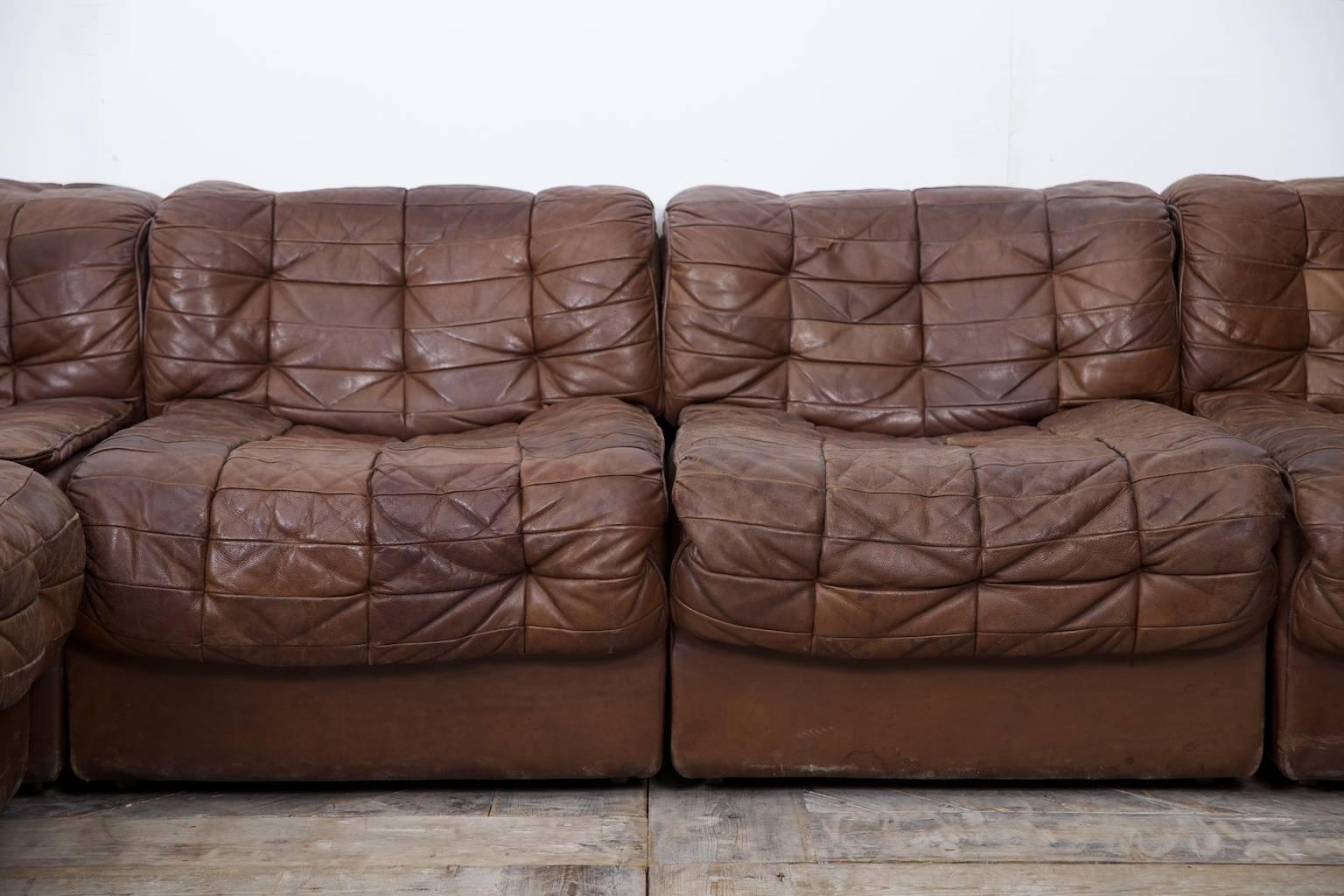 Mid-Century Modern De Sede DS11 Modular Sofa