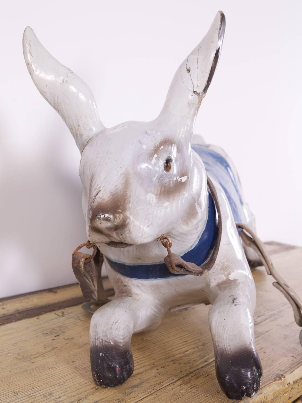 French Gustave Bayol White Rabbit