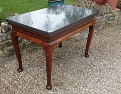 Important Early 18th Century Belgian Fossil Marble Walnut Console Table