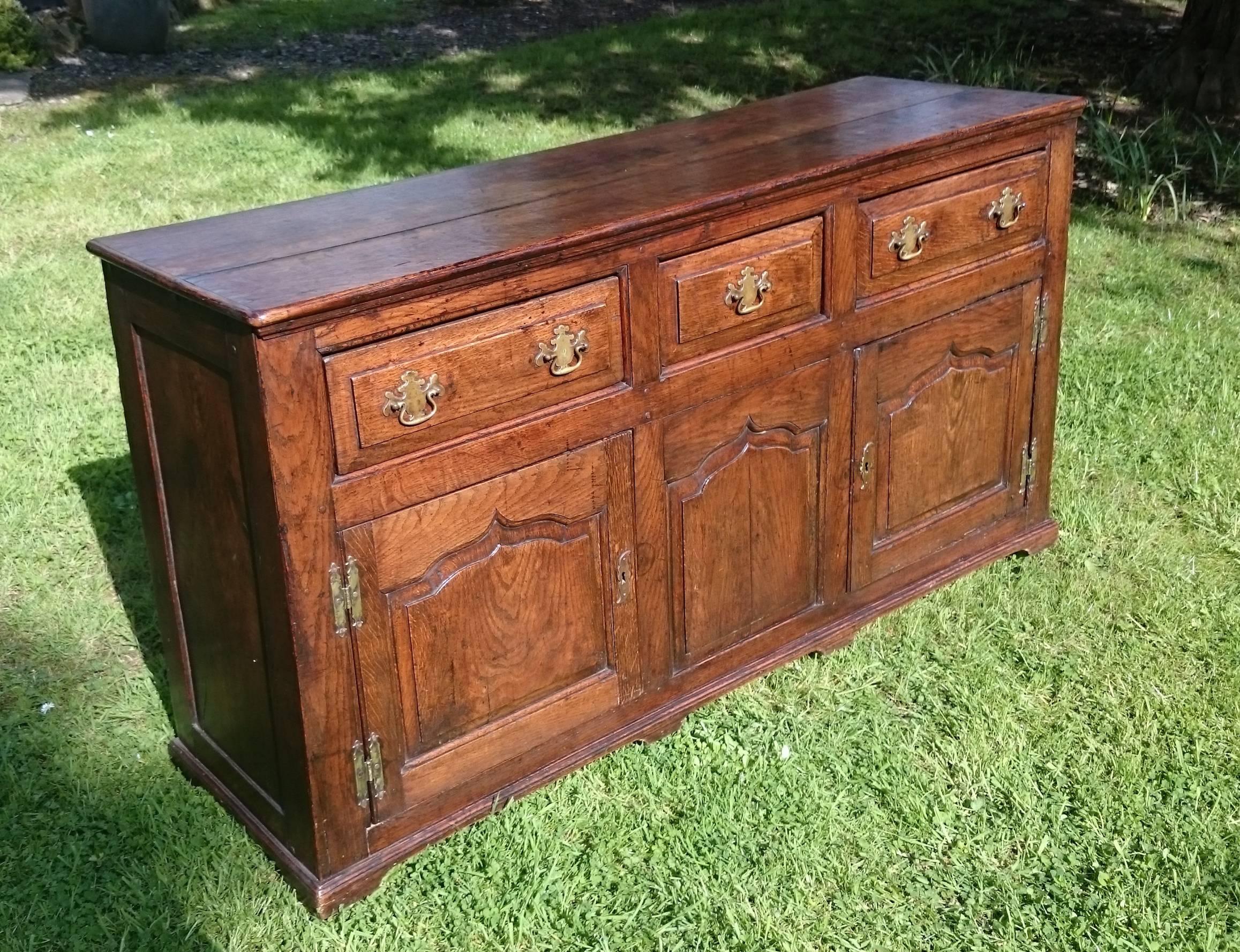 18th Century and Earlier 18th Century Dresser with Cupboards and Drawers