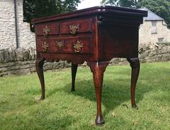 George II Mid-18th Century Oak Side Table/Tea Table