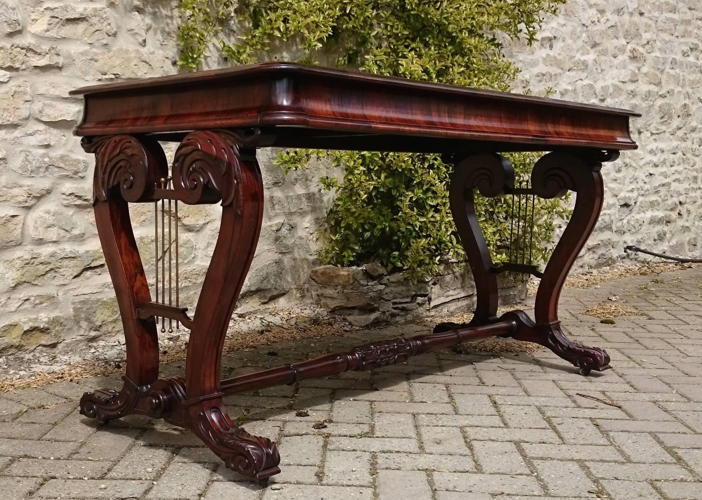 19th Century Regency Rosewood Library Table or Sofa Table of Exceptional Quality 3
