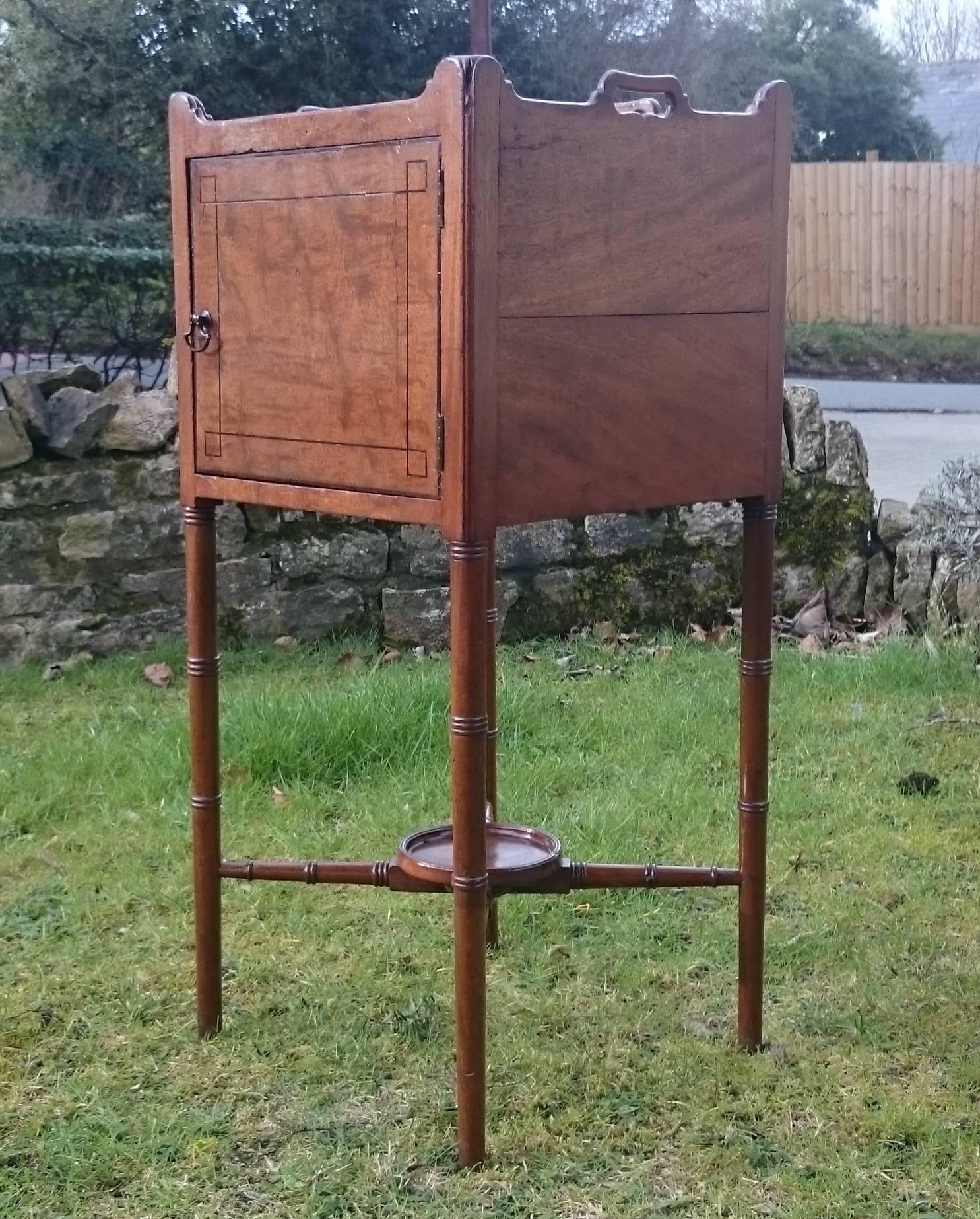 British 18th Century George III Period Mahogany Bedside Cupboard