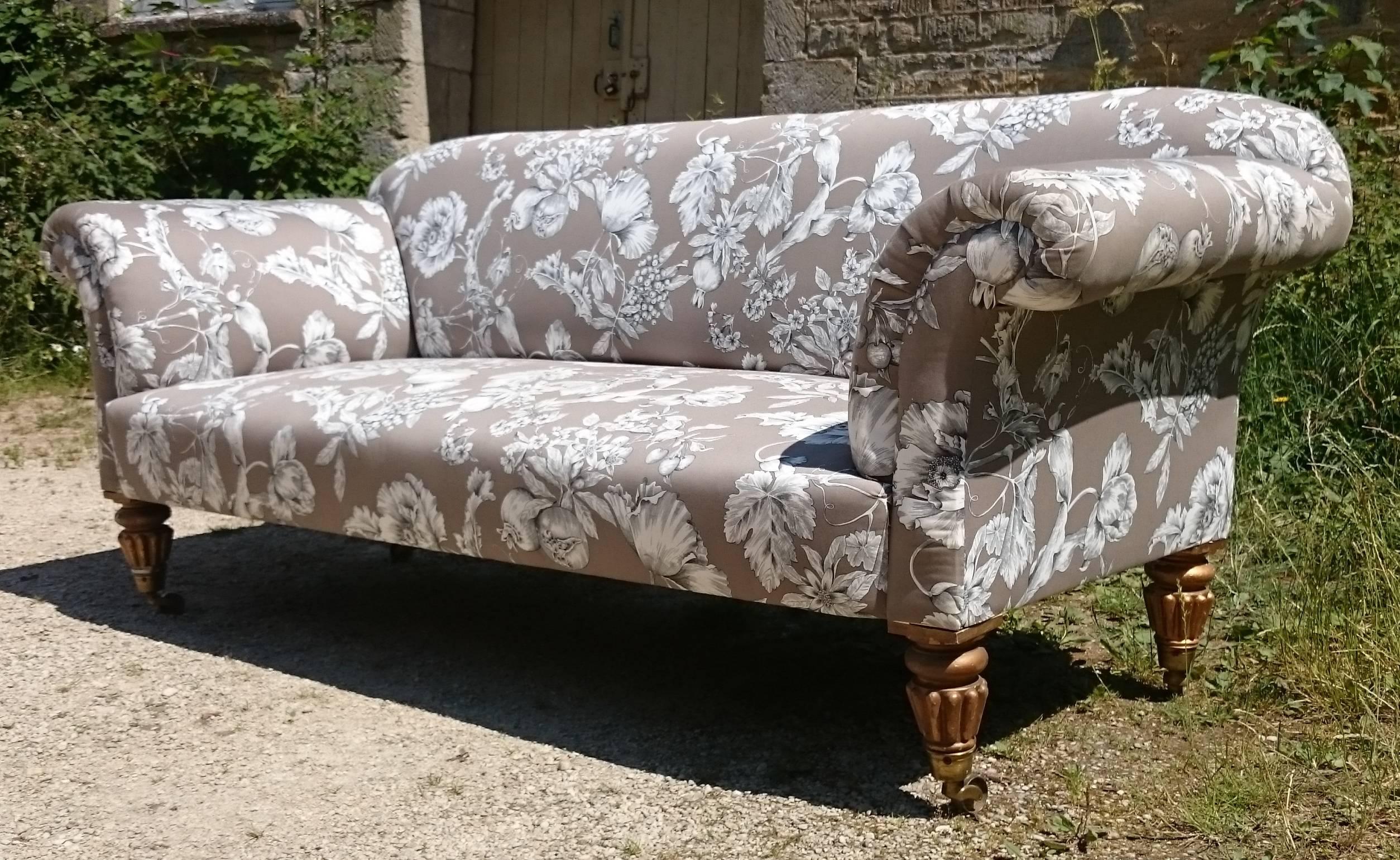 Victorian Large and Generously Drawn 19th Century Antique English Country House Sofa