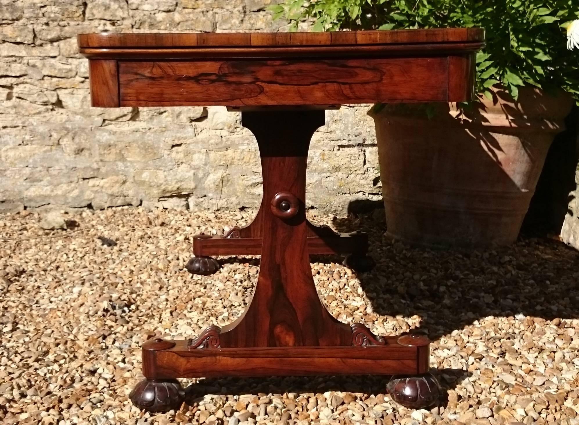 Mahogany Important 19th Century Rosewood Antique Library Table or Sofa Table