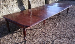 Early 19th Century Regency Mahogany English Antique Dining Table by James Winter