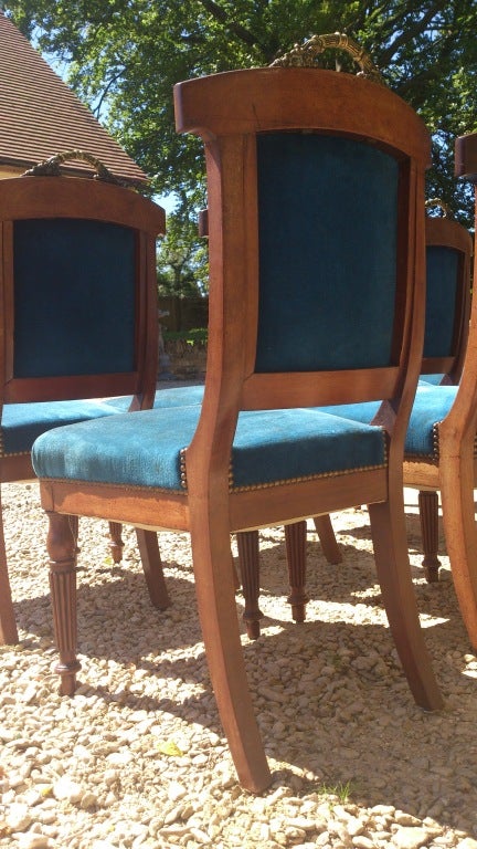 Set of 12 Comfortable Dining Chairs from 1860 For Sale 1