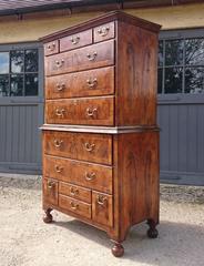 Early 18th Century Walnut Chest on Chest