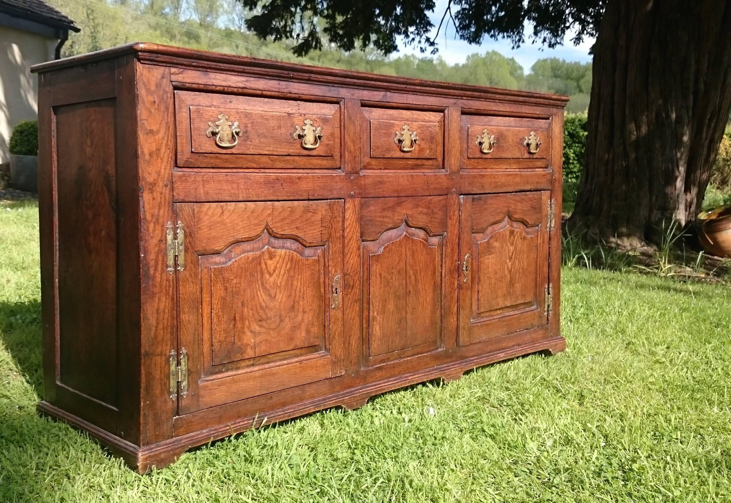 18th Century Dresser with Cupboards and Drawers 1