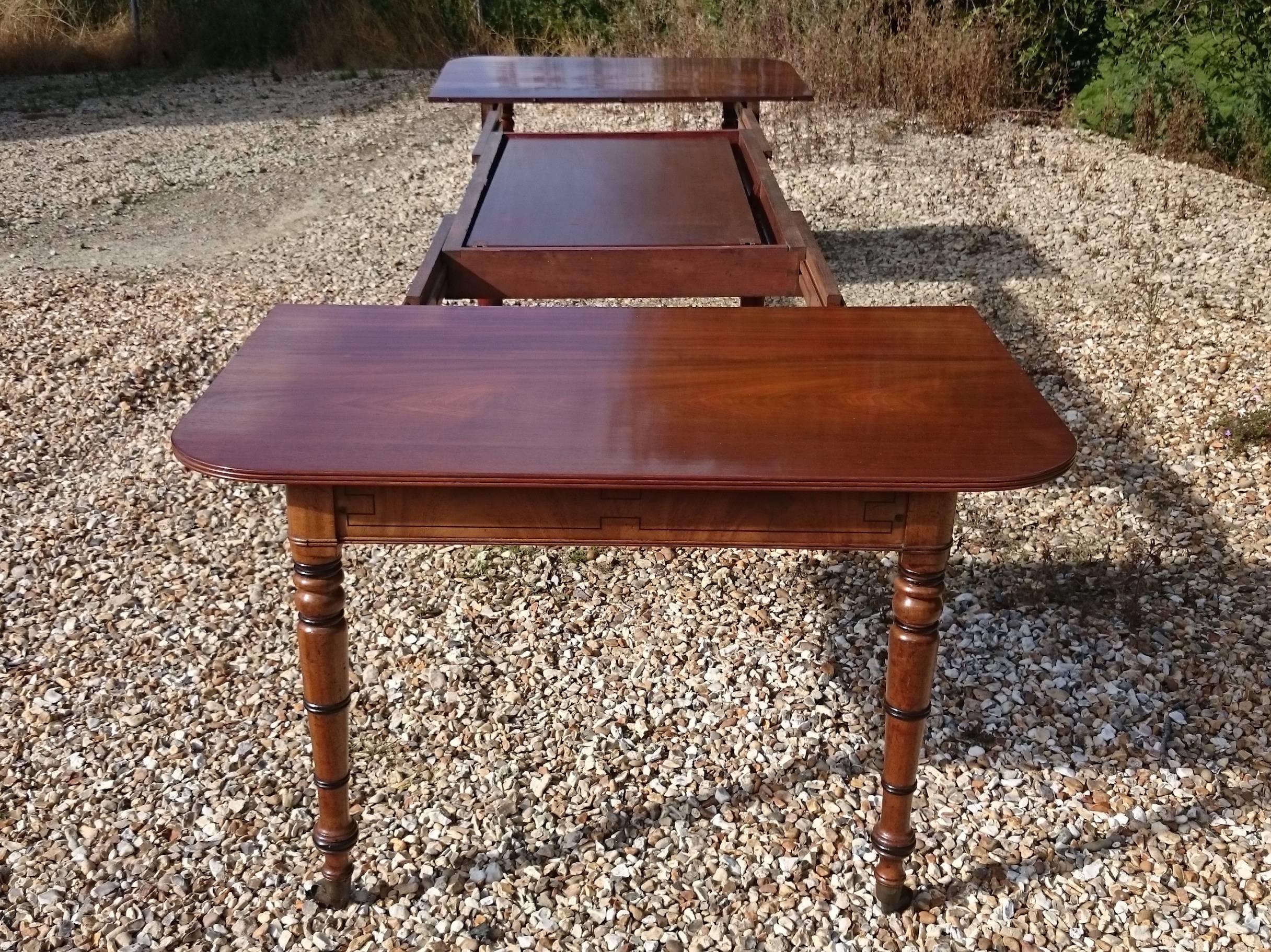 George III Period Mahogany Antique Dining Table 1