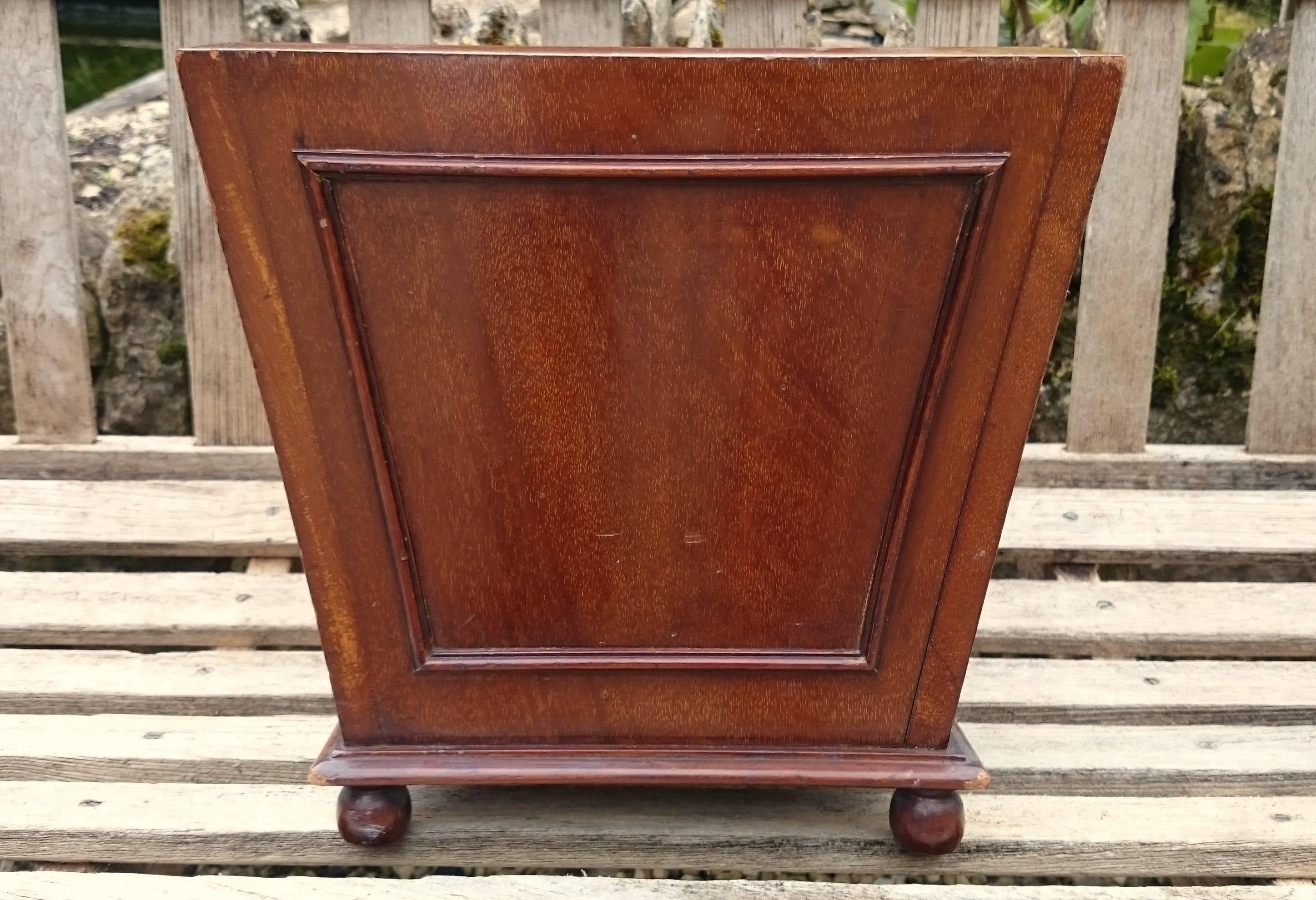 19th Century Antique Mahogany Coat Scuttle, Log Basket, Bin or Wine Cooler