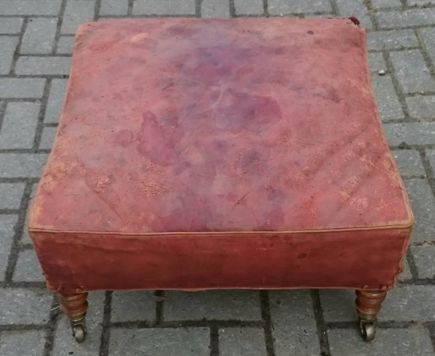 antique footstools upholstered
