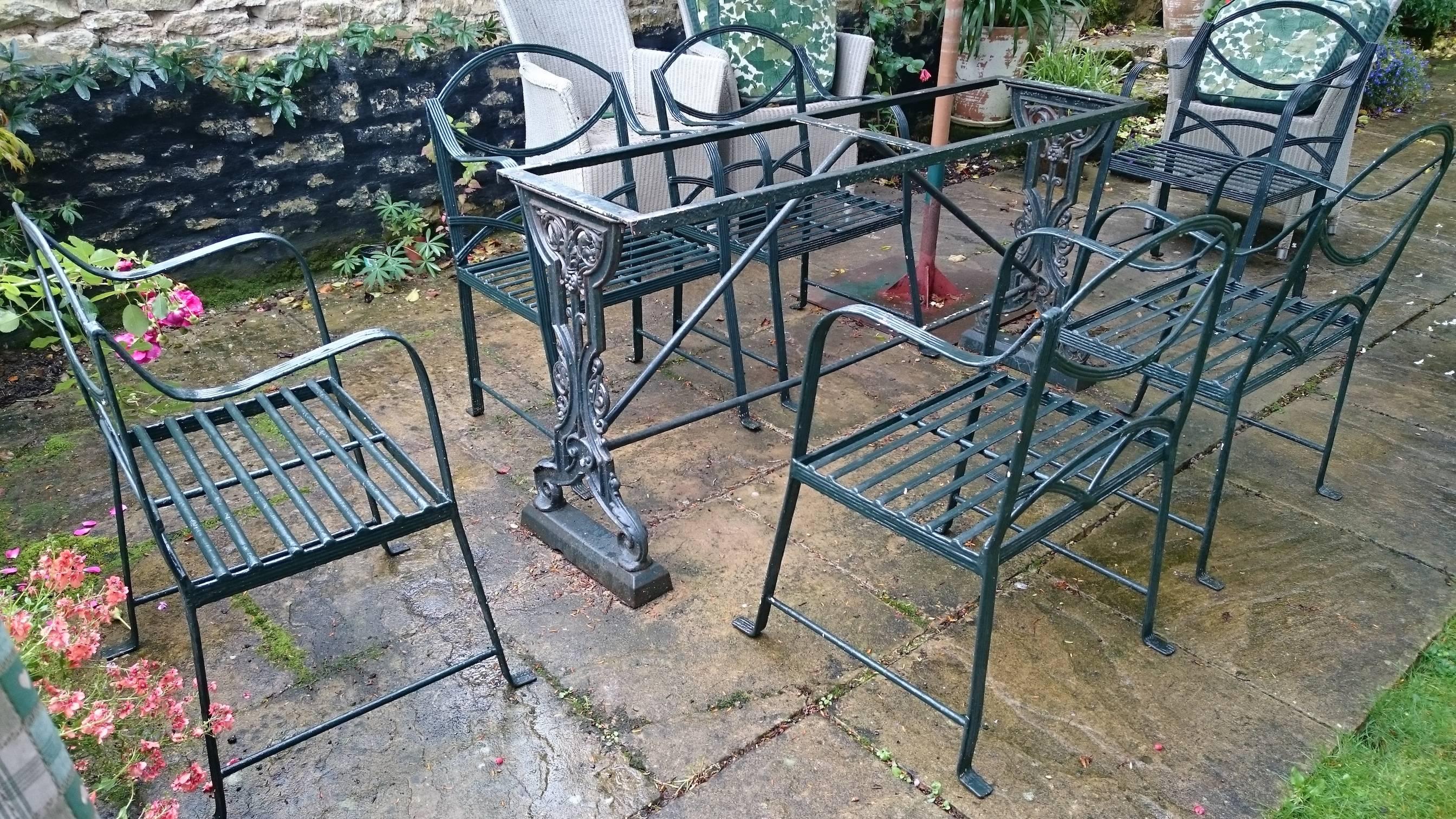 19th Century Victorian Cast Iron Antique Table Base 2