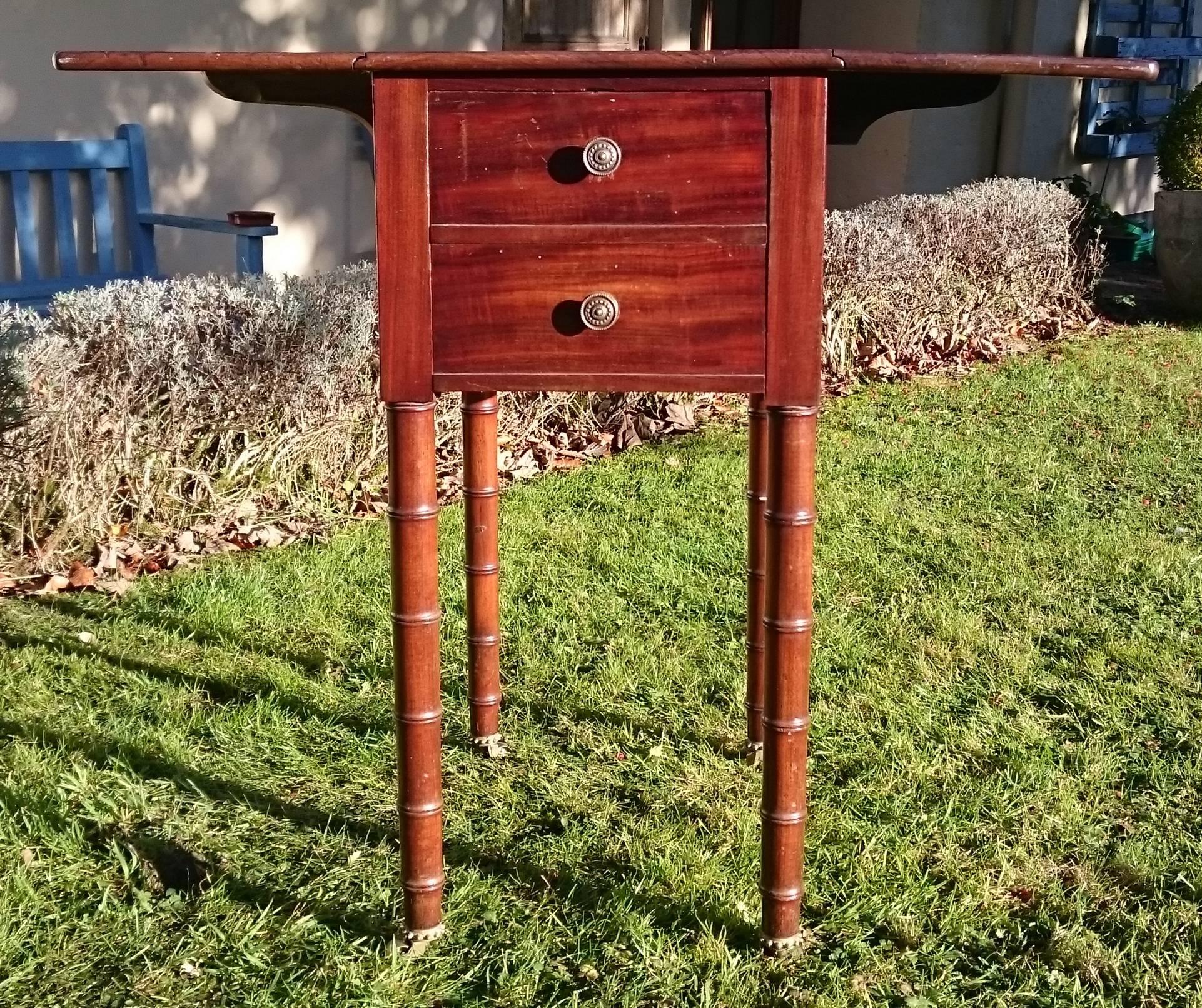 Early 19th Century Regency Period Mahogany Bedside Cupboard Nightstand For Sale 1