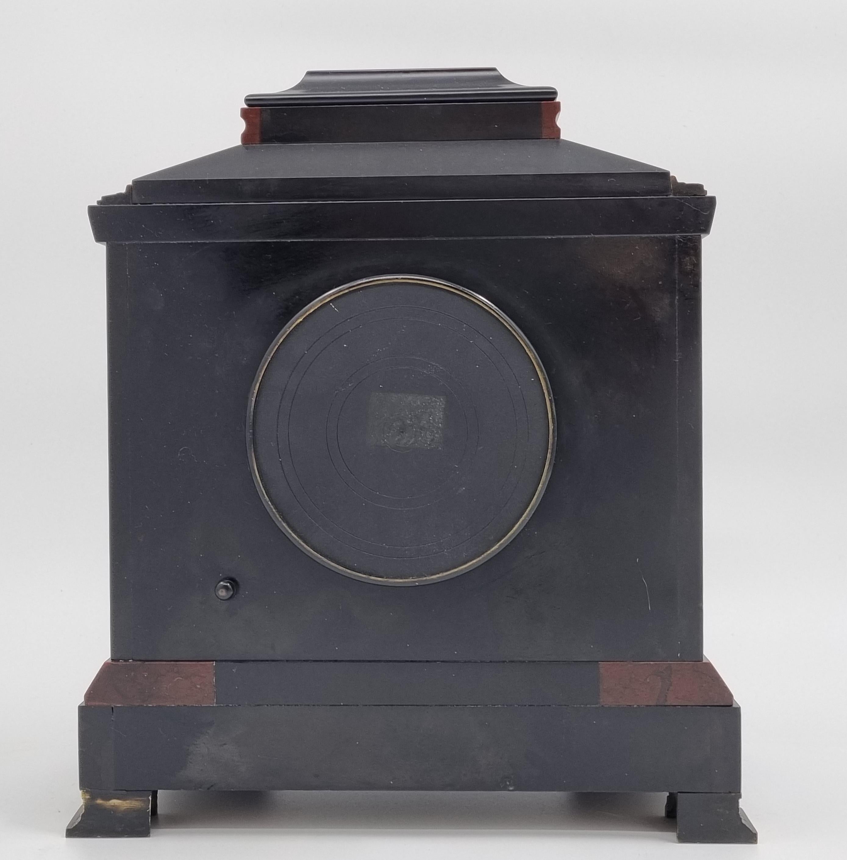 19th Century Egyptian Revival Mantel Clock from Stirling High School For Sale 7